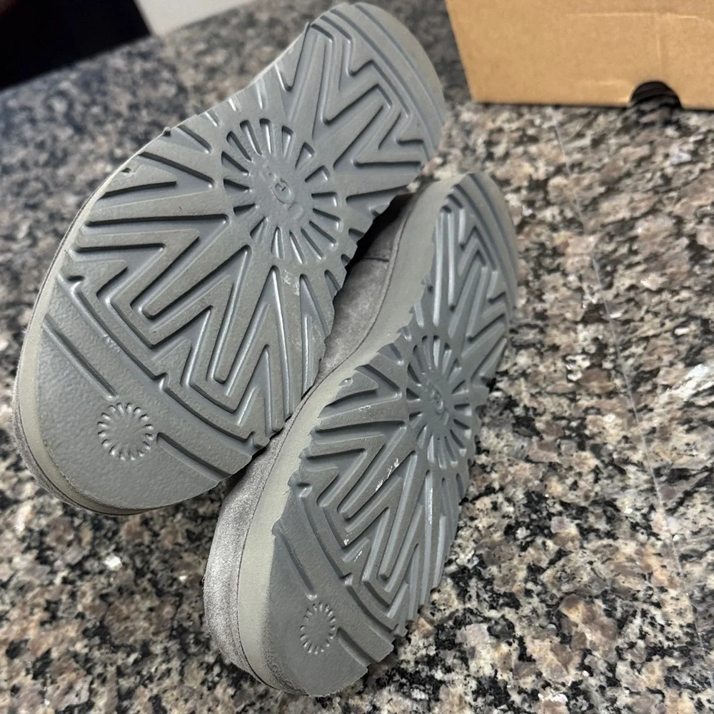 UGG Cory ll gray Suede Ankle Boots NEW